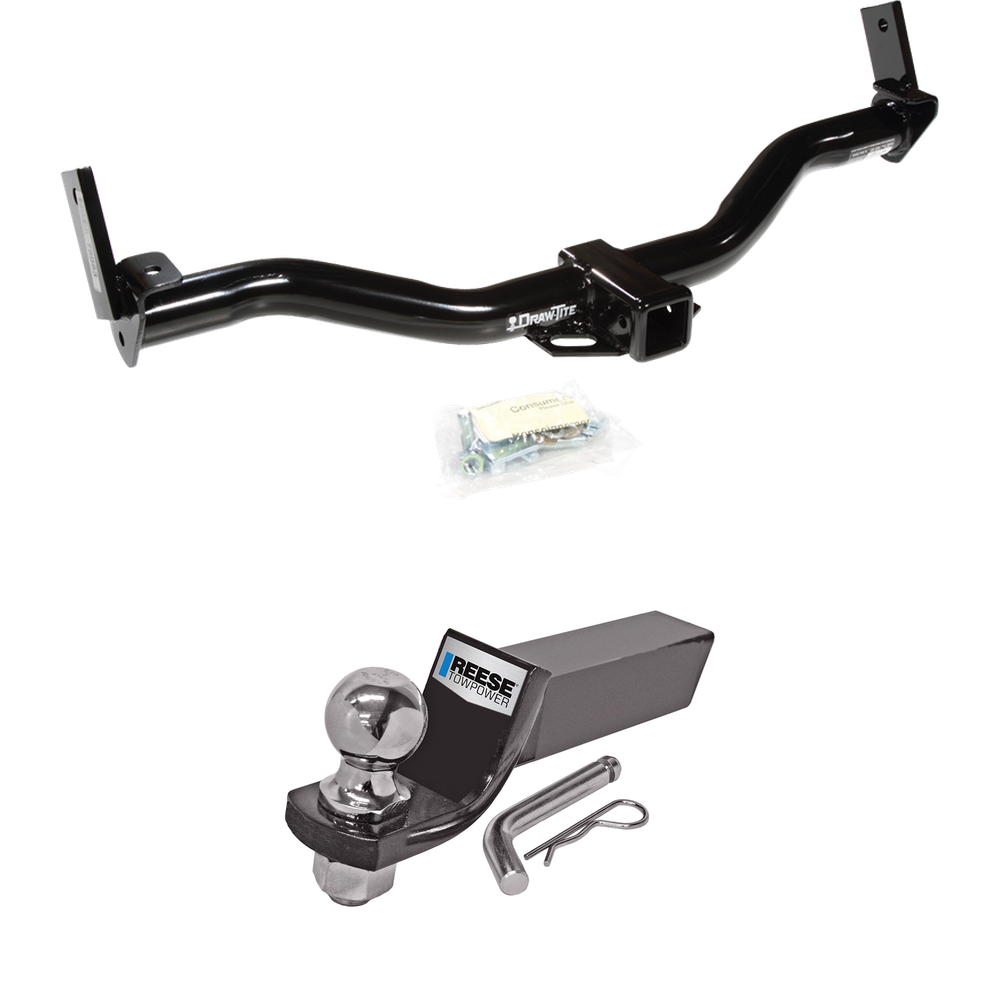 Fits 1991-2001 Ford Explorer Trailer Hitch Tow PKG w/ Starter Kit Ball Mount w/ 2" Drop & 2" Ball By Draw-Tite