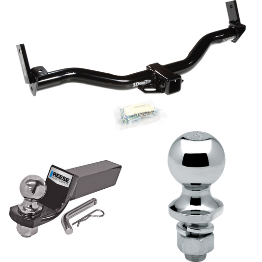 Fits 1991-1994 Mazda Navajo Trailer Hitch Tow PKG w/ Starter Kit Ball Mount w/ 2" Drop & 2" Ball + 1-7/8" Ball By Draw-Tite