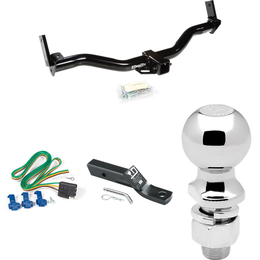 Se adapta al paquete de enganche de remolque Mazda Navajo 1991-1994 con cableado plano de 4 + soporte de bola con caída de 2" + bola de 2-5/16" de Draw-Tite