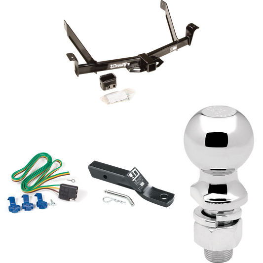 Fits 1991-1994 Mazda Navajo Trailer Hitch Tow PKG w/ 4-Flat Wiring + Ball Mount w/ 2" Drop + 2-5/16" Ball By Draw-Tite