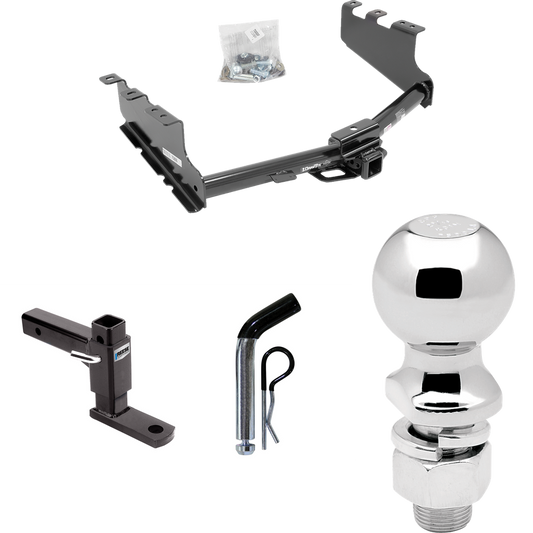 Fits 2019-2019 Chevrolet Silverado 1500 LD (Old Body) Trailer Hitch Tow PKG w/ Adjustable Drop Rise Ball Mount + Pin/Clip + 2-5/16" Ball By Draw-Tite