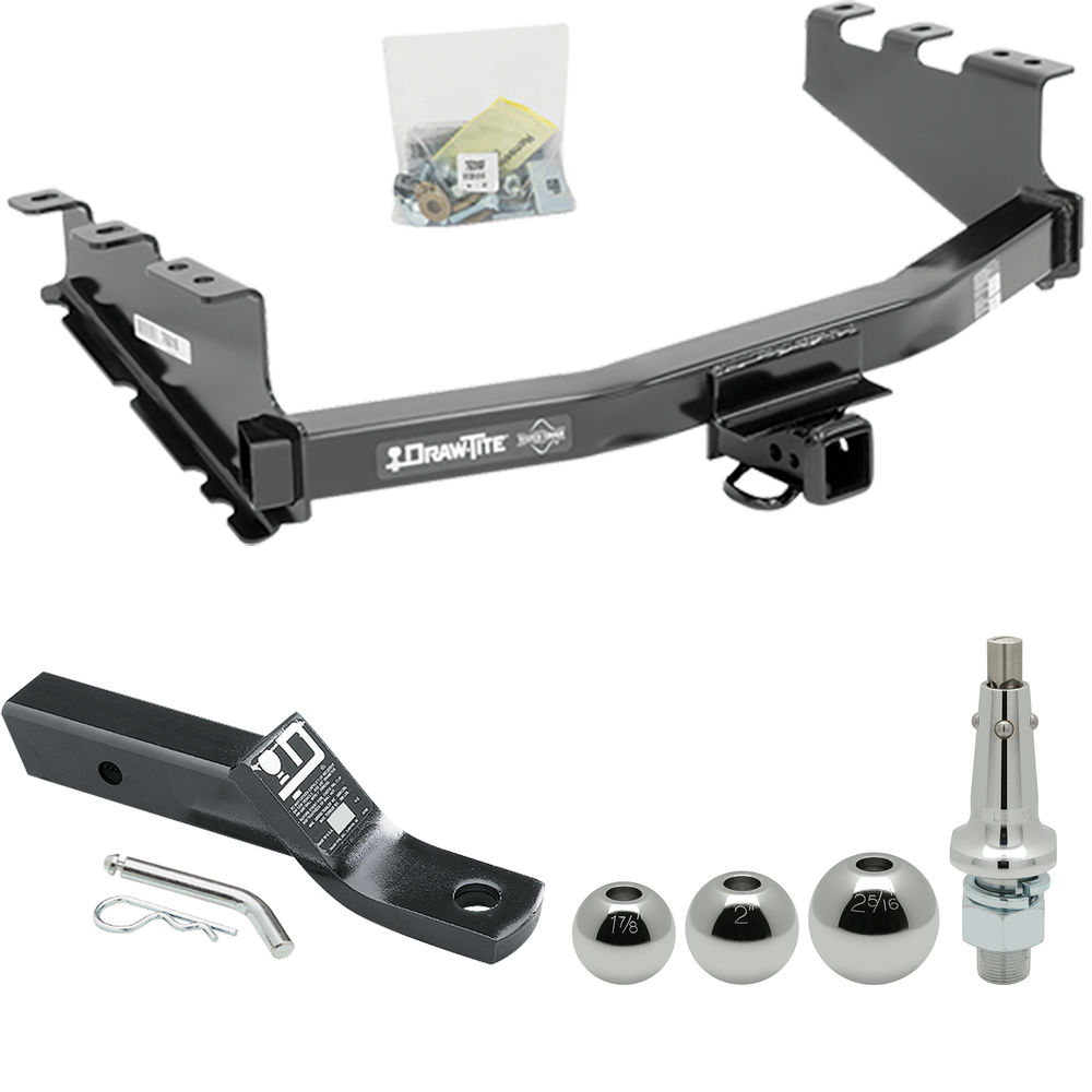 Fits 2019-2019 GMC Sierra 1500 LD (Old Body) Trailer Hitch Tow PKG w/ Ball Mount w/ 2" Drop + Interchangeable Ball 1-7/8" & 2" & 2-5/16" By Draw-Tite