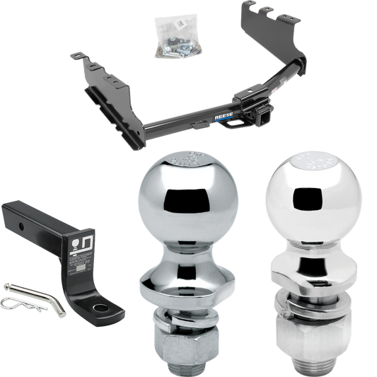 Fits 2019-2019 Chevrolet Silverado 1500 LD (Old Body) Trailer Hitch Tow PKG w/ Ball Mount w/ 4" Drop + 2" Ball + 1-7/8" Ball By Reese Towpower