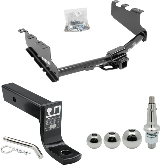 Fits 2019-2019 GMC Sierra 1500 LD (Old Body) Trailer Hitch Tow PKG w/ Ball Mount w/ 4" Drop + Interchangeable Ball 1-7/8" & 2" & 2-5/16" By Draw-Tite