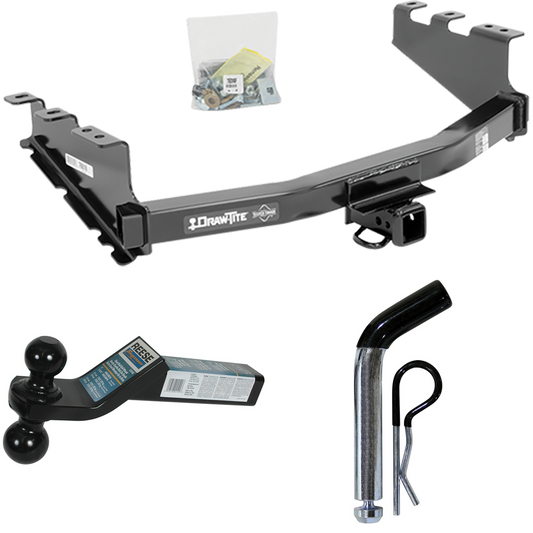 Fits 2019-2019 GMC Sierra 1500 LD (Old Body) Trailer Hitch Tow PKG w/ Dual Ball Ball Mount 2" & 2-5/16" Trailer Balls + Pin/Clip By Draw-Tite