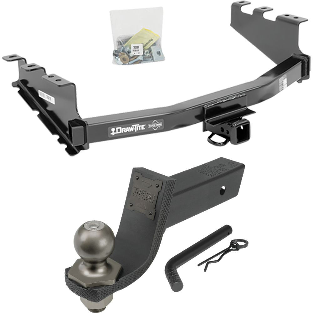 Fits 2019-2019 Chevrolet Silverado 1500 LD (Old Body) Trailer Hitch Tow PKG + Interlock Tactical Starter Kit w/ 3-1/4" Drop & 2" Ball By Draw-Tite