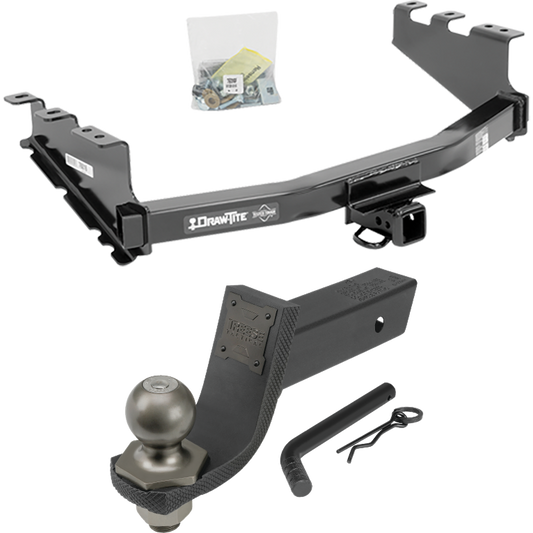 Fits 2019-2019 Chevrolet Silverado 1500 LD (Old Body) Trailer Hitch Tow PKG + Interlock Tactical Starter Kit w/ 3-1/4" Drop & 2" Ball By Draw-Tite