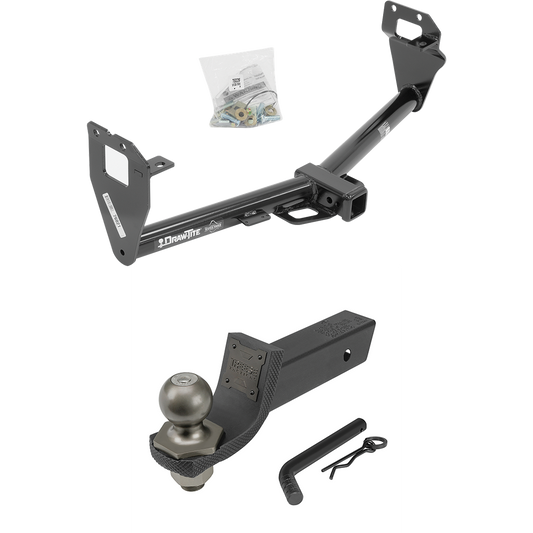 Fits 2015-2023 Jeep Renegade Trailer Hitch Tow PKG + Interlock Tactical Starter Kit w/ 2" Drop & 2" Ball By Draw-Tite