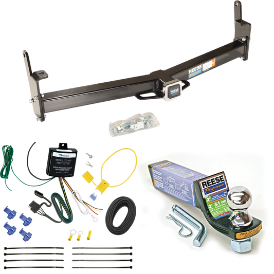 Fits 1997-2001 Mercury Mountaineer Trailer Hitch Tow PKG w/ 4-Flat Wiring + Starter Kit Ball Mount w/ 2" Drop & 1-7/8" Ball By Reese Towpower