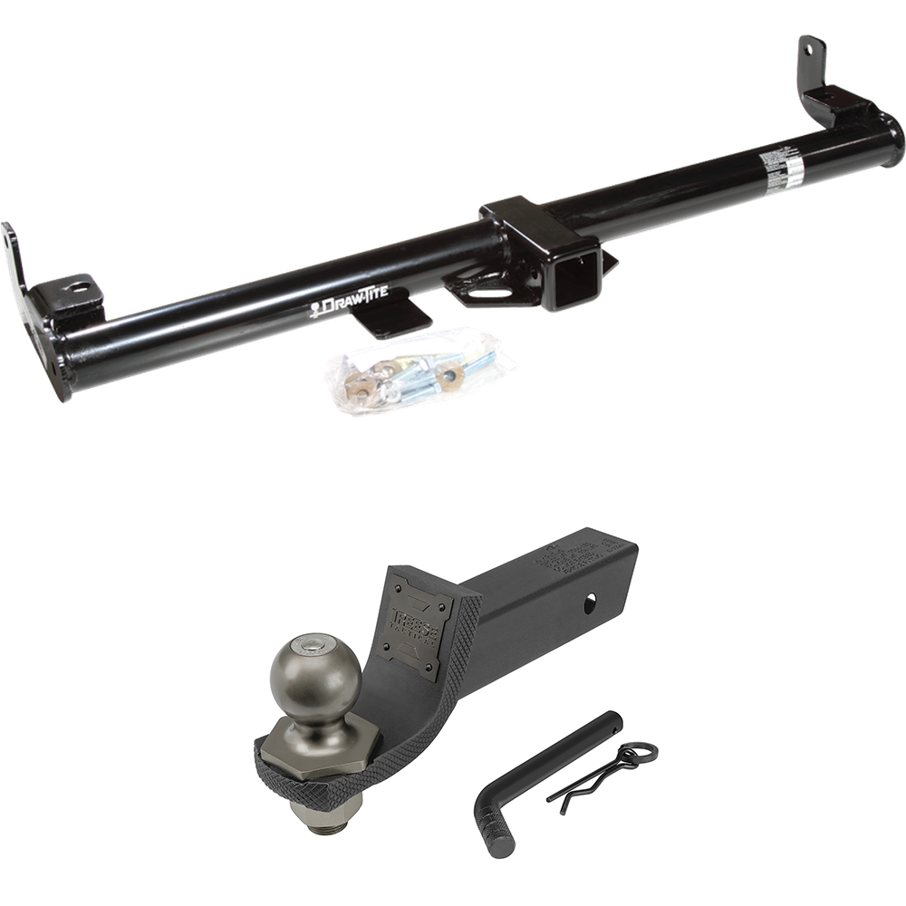 Fits 1997-1997 Jeep TJ Trailer Hitch Tow PKG + Interlock Tactical Starter Kit w/ 2" Drop & 2" Ball (For (Canada Only) Models) By Draw-Tite