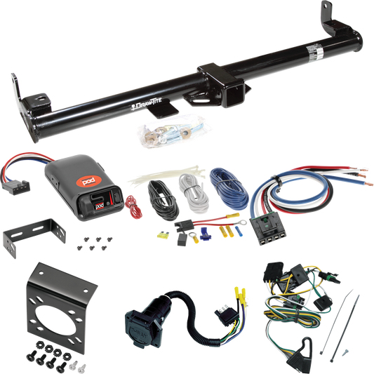 Se adapta al paquete de enganche de remolque Jeep TJ 1997-1997 con control de freno POD serie Pro + adaptador de cableado BC genérico + cableado RV de 7 vías (para modelos (solo Canadá)) de Draw-Tite