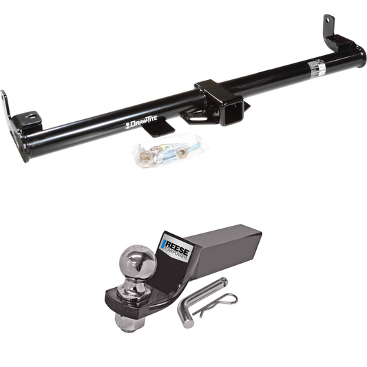 Fits 1997-2006 Jeep Wrangler Trailer Hitch Tow PKG w/ Starter Kit Ball Mount w/ 2" Drop & 2" Ball By Draw-Tite