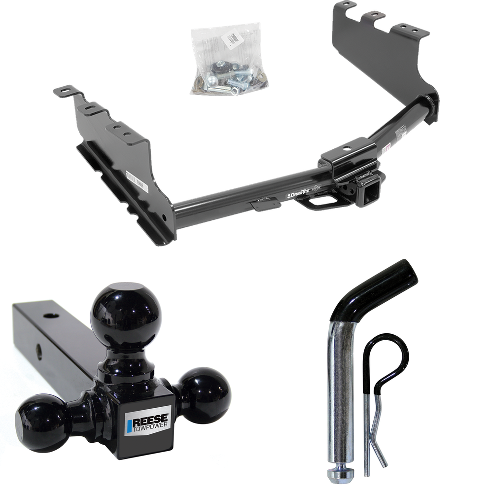 Fits 2019-2019 Chevrolet Silverado 1500 LD (Old Body) Trailer Hitch Tow PKG w/ Triple Ball Ball Mount 1-7/8" & 2" & 2-5/16" Trailer Balls + Pin/Clip By Draw-Tite