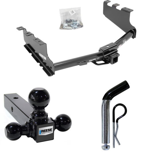 Fits 2019-2019 Chevrolet Silverado 1500 LD (Old Body) Trailer Hitch Tow PKG w/ Triple Ball Ball Mount 1-7/8" & 2" & 2-5/16" Trailer Balls + Pin/Clip By Draw-Tite