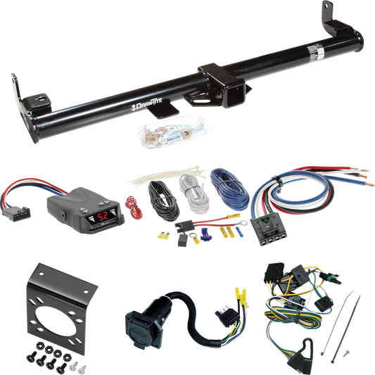 Se adapta al paquete de enganche de remolque Jeep TJ 1997-1997 con control de freno Tekonsha Brakeman IV + adaptador de cableado BC genérico + cableado RV de 7 vías (para modelos (solo Canadá)) de Draw-Tite