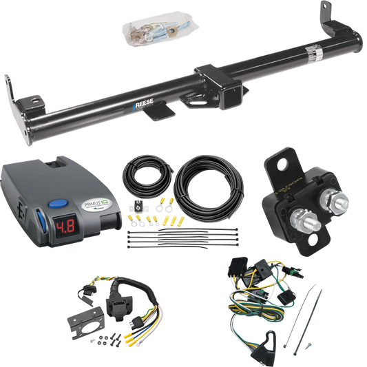 Fits 1997-1997 Jeep TJ Trailer Hitch Tow PKG w/ Tekonsha Primus IQ Brake Control + 7-Way RV Wiring (For (Canada Only) Models) By Reese Towpower