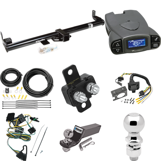 Fits 1997-1997 Jeep TJ Trailer Hitch Tow PKG w/ Tekonsha Prodigy P3 Brake Control + 7-Way RV Wiring + 2" & 2-5/16" Ball & Drop Mount (For (Canada Only) Models) By Draw-Tite