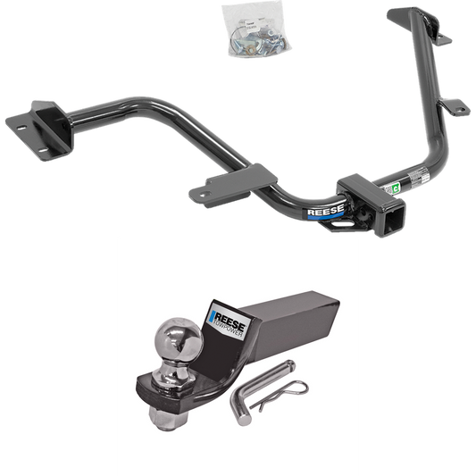 Fits 2013-2021 Nissan NV200 Trailer Hitch Tow PKG w/ Starter Kit Ball Mount w/ 2" Drop & 2" Ball By Reese Towpower