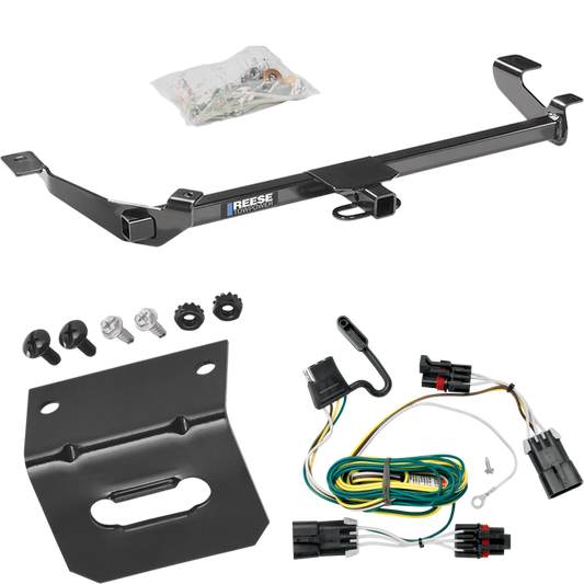 Fits 2005-2010 Chevrolet Cobalt Trailer Hitch Tow PKG w/ 4-Flat Wiring Harness + Bracket (For Coupe, Except SS Models) By Reese Towpower