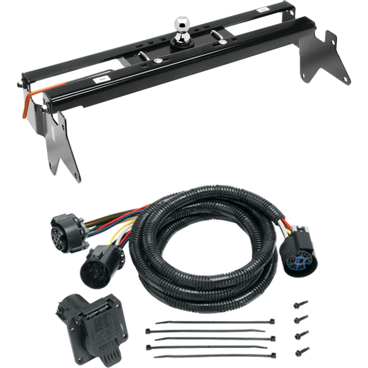 Se adapta al sistema de enganche de cuello de cisne debajo de la cama GMC Sierra 3500 HD Hide-A-Goose 2007-2010 + cableado en la cama de 7 vías (para todos los estilos, sin modelos de sistema Puck de fábrica) de Draw-Tite