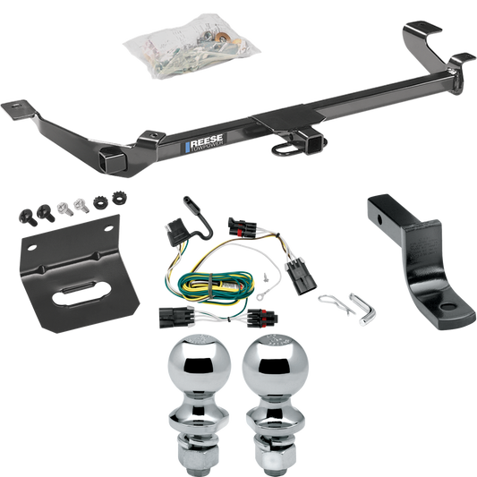 Fits 2005-2006 Pontiac Pursuit Trailer Hitch Tow PKG w/ 4-Flat Wiring Harness + Draw-Bar + 1-7/8" + 2" Ball + Wiring Bracket (For Coupe, (Canada Only) Models) By Reese Towpower