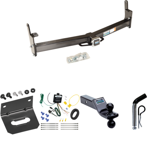 Fits 1997-2001 Mercury Mountaineer Trailer Hitch Tow PKG w/ 4-Flat Wiring Harness + Dual Ball Ball Mount 1-7/8" & 2" Trailer Balls + Pin/Clip + Wiring Bracket By Reese Towpower