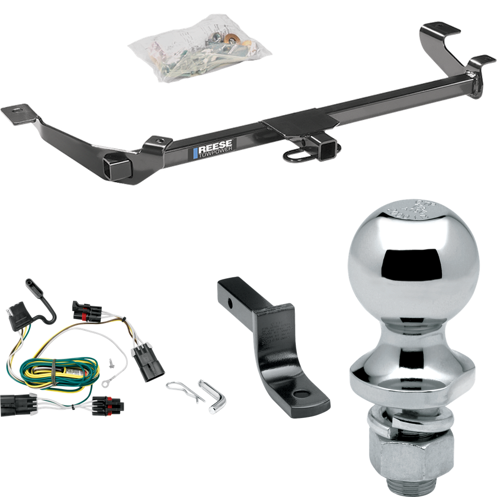 Fits 2005-2006 Pontiac Pursuit Trailer Hitch Tow PKG w/ 4-Flat Wiring Harness + Draw-Bar + 1-7/8" Ball (For Coupe, (Canada Only) Models) By Reese Towpower