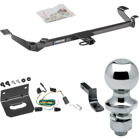 Fits 2005-2010 Chevrolet Cobalt Trailer Hitch Tow PKG w/ 4-Flat Wiring Harness + Draw-Bar + 1-7/8" Ball + Wiring Bracket (For Coupe, Except SS Models) By Reese Towpower