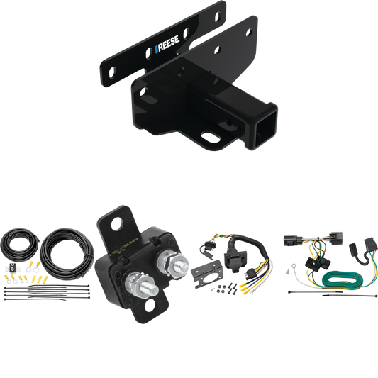 Fits 2007-2017 Jeep Wrangler Trailer Hitch Tow PKG w/ 7-Way RV Wiring (Excludes: w/Right Hand Drive Models) By Reese Towpower