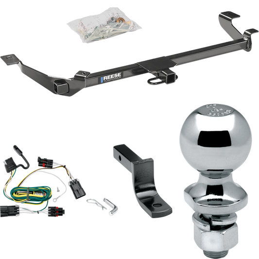 Fits 2005-2006 Pontiac Pursuit Trailer Hitch Tow PKG w/ 4-Flat Wiring Harness + Draw-Bar + 2" Ball (For Coupe, (Canada Only) Models) By Reese Towpower