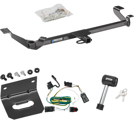 Fits 2005-2006 Pontiac Pursuit Trailer Hitch Tow PKG w/ 4-Flat Wiring Harness + Wiring Bracket + Hitch Lock (For Coupe, (Canada Only) Models) By Reese Towpower