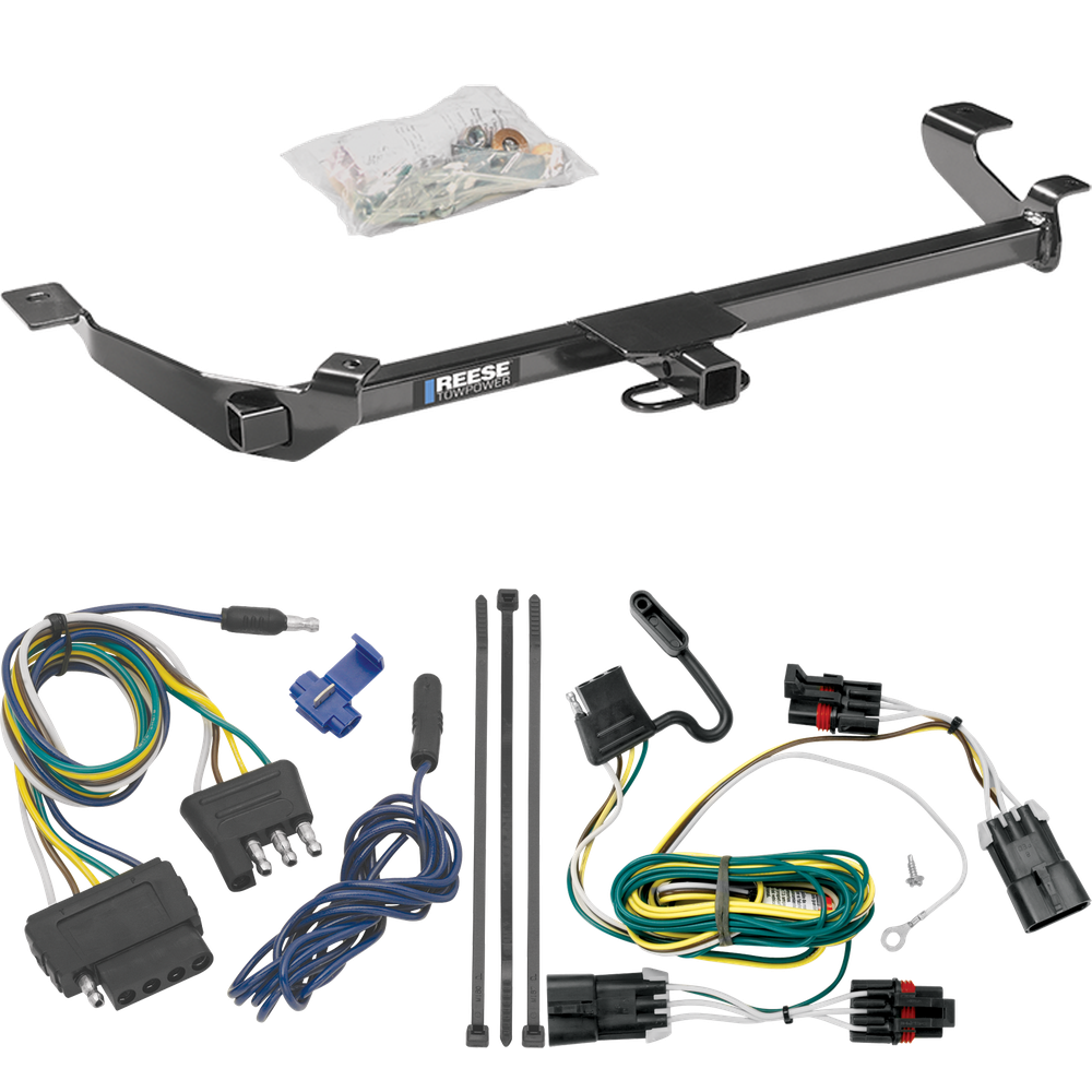 Fits 2005-2010 Chevrolet Cobalt Trailer Hitch Tow PKG w/ 5-Flat Wiring Harness (For Coupe, Except SS Models) By Reese Towpower