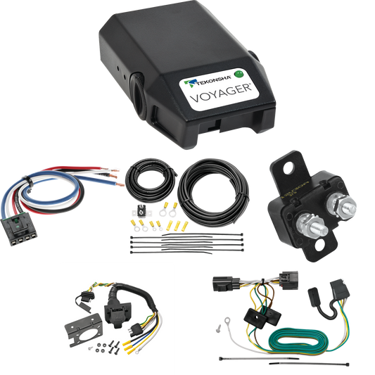 Se adapta al cableado de RV de 7 vías Jeep Wrangler 2007-2017 + control de freno Tekonsha Voyager + adaptador de cableado BC genérico (excluye: con volante a la derecha y modelos de edición limitada) de Tekonsha