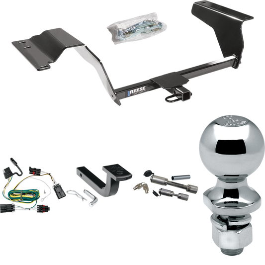 Fits 2008-2010 Chevrolet HHR SS Trailer Hitch Tow PKG w/ 4-Flat Wiring Harness + Draw-Bar + 2" Ball + Dual Hitch & Coupler Locks By Reese Towpower