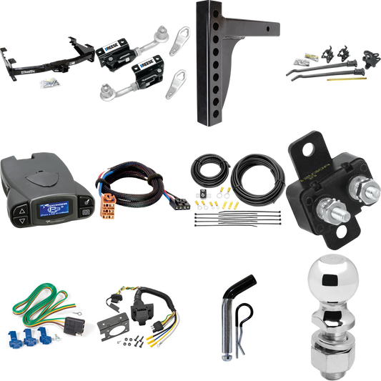 Fits 2003-2007 Chevrolet Silverado 3500 Trailer Hitch Tow PKG w/ 12K Trunnion Bar Weight Distribution Hitch + Pin/Clip + Dual Cam Sway Control + 2-5/16" Ball + Tekonsha Prodigy P3 Brake Control + Plug & Play BC Adapter + 7-Way RV Wiring (For (Classic