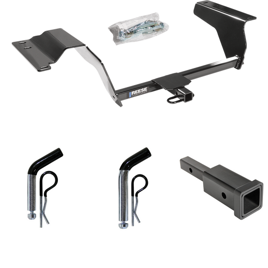 Fits 2007-2009 Pontiac G5 Trailer Hitch Tow PKG w/ Hitch Adapter 1-1/4" to 2" Receiver + 1/2" Pin & Clip + 5/8" Pin & Clip (For GT Models) By Reese Towpower