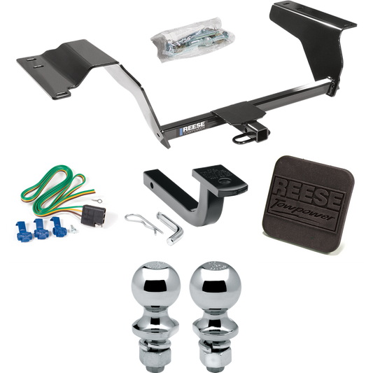 Fits 2005-2010 Chevrolet Cobalt SS Trailer Hitch Tow PKG w/ 4-Flat Wiring Harness + Draw-Bar + 1-7/8" + 2" Ball + Hitch Cover (For Sedan Models) By Reese Towpower