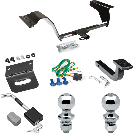 Fits 2008-2008 Chevrolet Cobalt Sport Trailer Hitch Tow PKG w/ 4-Flat Wiring Harness + Draw-Bar + 1-7/8" + 2" Ball + Wiring Bracket + Hitch Lock (For Sedan Models) By Draw-Tite