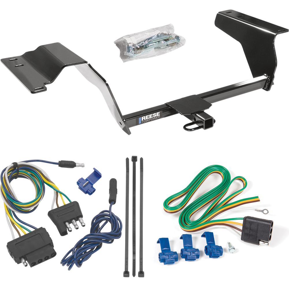 Fits 2005-2010 Chevrolet Cobalt SS Trailer Hitch Tow PKG w/ 5-Flat Wiring Harness (For Sedan Models) By Reese Towpower