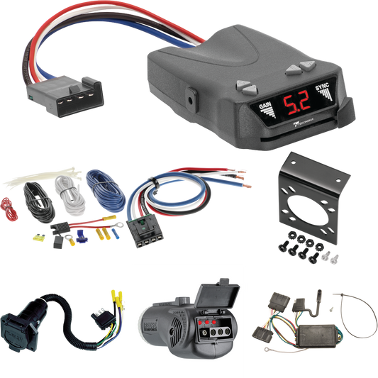 Fits 2007-2008 Isuzu i-290 7-Way RV Wiring + Tekonsha Brakeman IV Brake Control + Generic BC Wiring Adapter + 2 in 1 Tester & 7-Way to 4-Way Adapter By Tekonsha