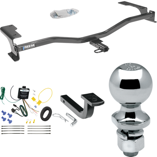 Fits 2010-2012 Lincoln MKZ Trailer Hitch Tow PKG w/ 4-Flat Wiring Harness + Draw-Bar + 2" Ball By Reese Towpower