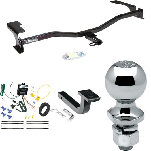 Fits 2010-2011 Mercury Milan Trailer Hitch Tow PKG w/ 4-Flat Wiring Harness + Draw-Bar + 2" Ball By Draw-Tite