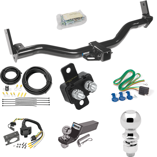 Fits 1991-1994 Ford Explorer Trailer Hitch Tow PKG w/ 7-Way RV Wiring + 2" & 2-5/16" Ball + Drop Mount By Reese Towpower