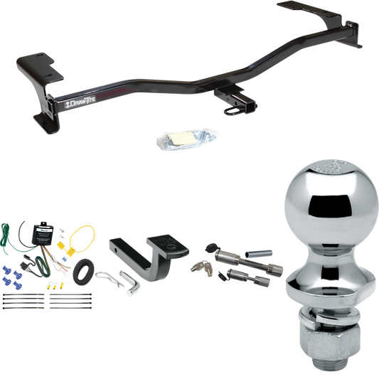 Fits 2010-2011 Mercury Milan Trailer Hitch Tow PKG w/ 4-Flat Wiring Harness + Draw-Bar + 1-7/8" Ball + Dual Hitch & Coupler Locks By Draw-Tite