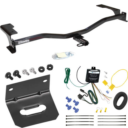 Fits 2010-2011 Mercury Milan Trailer Hitch Tow PKG w/ 4-Flat Wiring Harness + Bracket By Draw-Tite