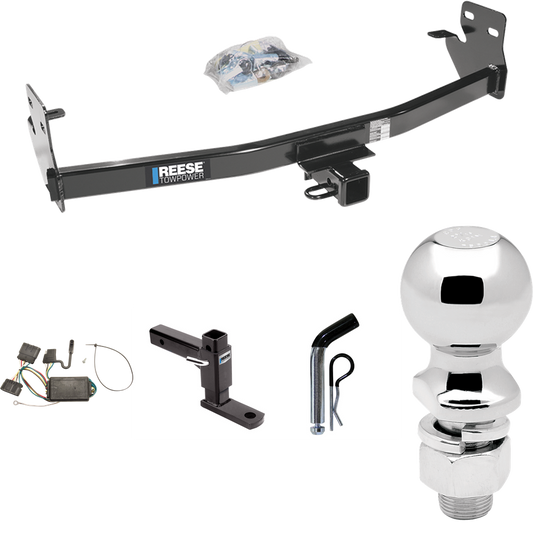 Fits 2006-2006 Isuzu i-350 Trailer Hitch Tow PKG w/ 4-Flat Wiring + Adjustable Drop Rise Ball Mount + Pin/Clip + 2-5/16" Ball By Reese Towpower