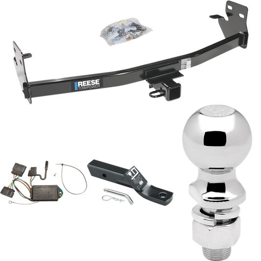 Se adapta al paquete de enganche de remolque Isuzu i-280 2006-2006 con cableado plano de 4 + soporte de bola con caída de 2" + bola de 2-5/16" de Reese Towpower