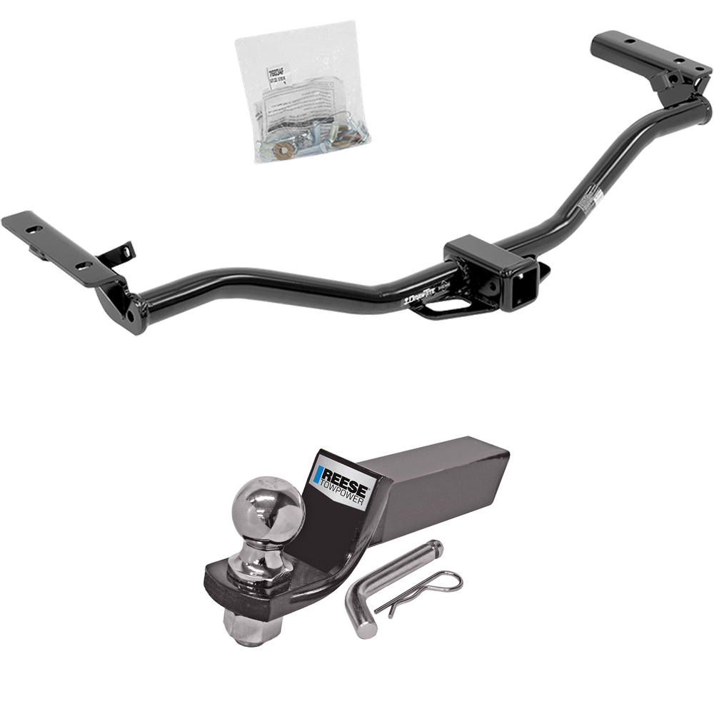 Fits 2011-2019 Ford Explorer Trailer Hitch Tow PKG w/ Starter Kit Ball Mount w/ 2" Drop & 2" Ball By Draw-Tite