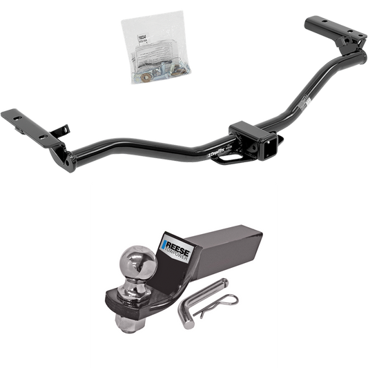 Fits 2011-2019 Ford Explorer Trailer Hitch Tow PKG w/ Starter Kit Ball Mount w/ 2" Drop & 2" Ball By Draw-Tite