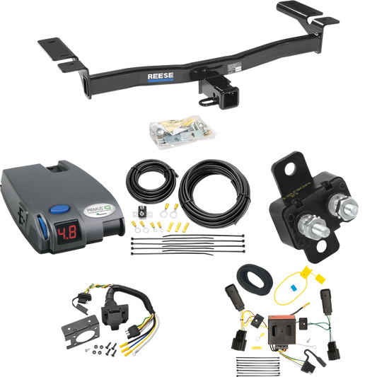 Fits 2011-2015 Lincoln MKX Trailer Hitch Tow PKG w/ Tekonsha Primus IQ Brake Control + 7-Way RV Wiring By Reese Towpower